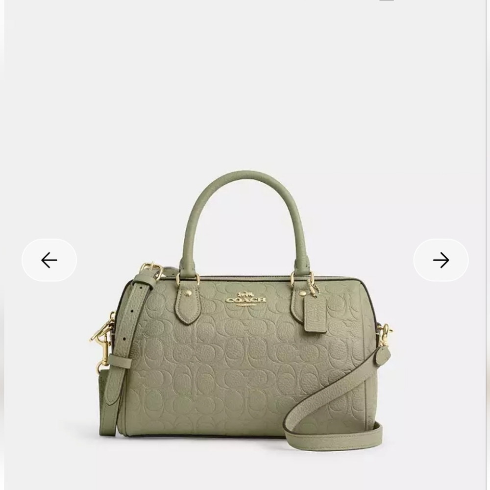 Coach Pistachio Rowan Signature Bag !!!